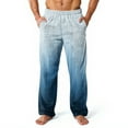thumbnail image 3 of Men's Allover Printed Home Pants Sleeping Pajama Pants - Long Pants with Pockets for Winter Lounging, Bedtime Comfort and Holiday Relaxation,Blue,S, 3 of 7