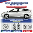 thumbnail image 3 of 4Pcs/Set 15" Hubcaps Wheel Rims Cover Fit for 2016-2022 Toyota Prius;2017-2022 Toyota Prius Prime;2020-2024 Toyota Corolla Hybrid Compatible with Alloy Wheels(15-inch,Silver Lacquer & Black Lacquer), 3 of 9