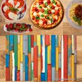thumbnail image 2 of Joocar Colorful Wooden Plank Design Table Mats Set Of 4 For Home Kitchen Table Decor 12x18 inch, 2 of 5