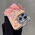 thumbnail image 4 of Oil Painting Butterfly Case for iPhone 15 Pro Max, Cute Glitter Bling Sparkly Diamond with Camera Lens Protector Soft TPU Bumper Shockproof Women Girls Phone Case for iPhone 15 Pro Max (Pink), 4 of 4