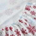 thumbnail image 5 of Color Sense 100% Cotton King  Snowflake Flannel Sheet Set, Double Brushed and Extra Warm 4-Piece Set, 5 of 9