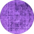 thumbnail image 1 of Ahgly Company Indoor Round Oriental Purple Industrial Area Rugs, 4' Round, 1 of 4