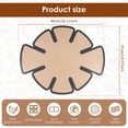 thumbnail image 4 of Xiyztok 2Pcs Silicone Bread Loaf Pan Liner Reusable Bread Baking Mat with Handle Non Stick Sourdough Transfer Tool Fits Round Loaf Pans, 4 of 8