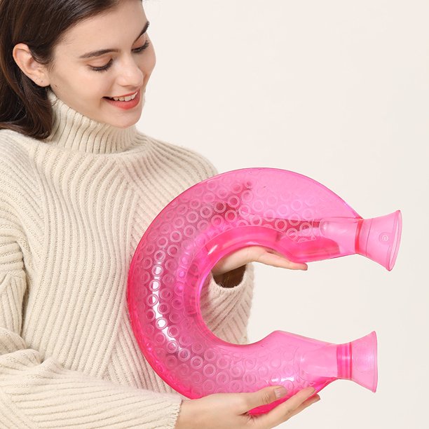 Hot Water Bag with Cover 1.4L Large Classic BPA Free Hot Water Bottle for Bed, Shoulder Pain and