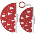 thumbnail image 3 of RYLABLUE Tapis de Style Arbres de Noël pour Décoration de Fête Intérieure Extérieure 36 Pouces, 3 of 5