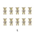 thumbnail image 4 of Minnieouse 10 piezas de decoración de cristal para decoración de uñas para mujeres y niñas, joyería de uñas de circón animal, accesorio de Juegos de manicura Oro Grande, 4 of 6