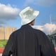 thumbnail image 4 of Sombrero de pescador teñido anudado, sombrero de lavabo para mujer, sombrero casual de protección solar de doble cara, sombrero para el sol, circunferencia de sombrero de 56-58 cm, 4 of 6