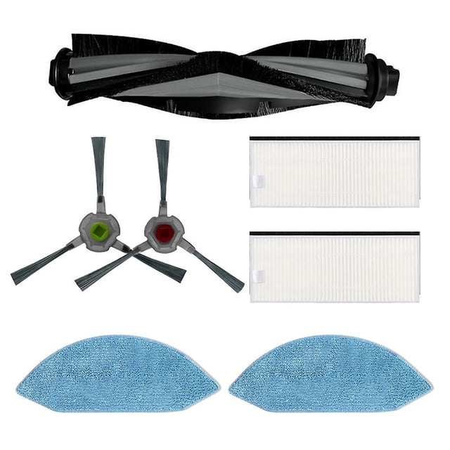 Fregona con filtro Hepa de cepillo lateral principal para Ecovacs Deebot Ozmo U2 Dgn22
