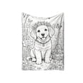thumbnail image 2 of Linnome Coloring Blanket for Washable Polyester Throw - Reusable Large Coloring Mat Creative Art Activity - Fun Color-In Blanket for Teens Home Playroom Gift, 2 of 7