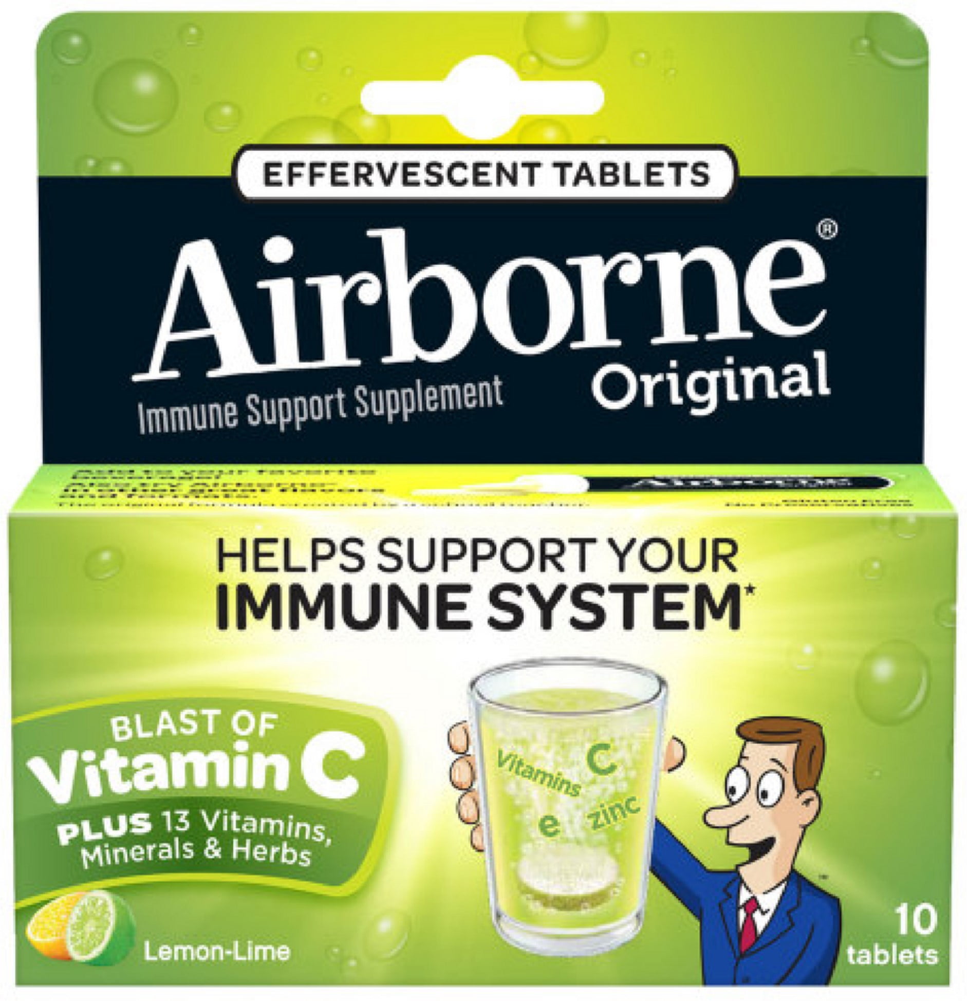Airborne Lemon Lime Effervescent Tablets 10 Count 1000mg Of Vitamin C Immune Support Supplement Pack Of 6 Walmart Com Walmart Com Airborne Lemon Lime Effervescent Tablets 10 Count 1000mg Of Vitamin C Immune Support Supplement Pack Of 6 Walmart Com Walmart Com