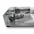 thumbnail image 3 of Vintage Boat Soft Flannel Fleece Blanket, San Diego Port Vintage Picture with Ships and Sailboats Old Times Artwork, Cozy Plush for Indoor and Outdoor Use, 70" x 90", Black and White, by Ambesonne, 3 of 6