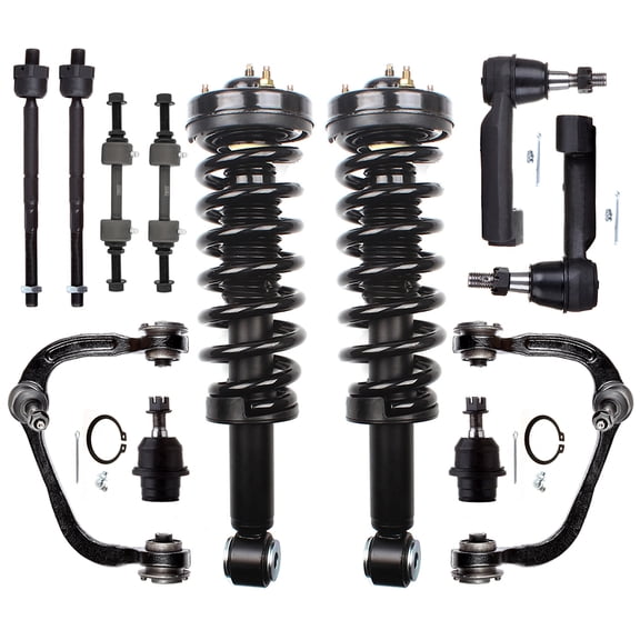 CCIYU 12 PCS Set of Suspension Strut and Coil Spring Assembly for Ford for F-150 2009-2013 171140 ES800514 ES800515 EV800457 K500008 K750074 K80306 K80308