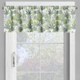 thumbnail image 2 of Ambesonne Botanical Window Valance, Floral Summer Foliage, 54" X 12", Pistachio Green White, 2 of 5