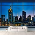 thumbnail image 2 of IDEA4WALL 4pcs City Landscape Peel and Stick Wallpaper Removable Wall Murals Large Wall Stickers for Home Decoration, 66"x24", 2 of 4