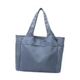 thumbnail image 2 of Bolso bolso bolso de viaje bolso de hombro de hombro de trabajo liviano para mujeres bolsas de gimnasia para fitness para las vacaciones de baile de Azul, 2 of 8