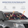 thumbnail image 4 of Haiem Colorful Rose Bird Car Windshield Sun Shade (2 Pieces) Foldable Windshield Sun Shade Car Accessories for Truck SUV Pickup-Small, 4 of 7