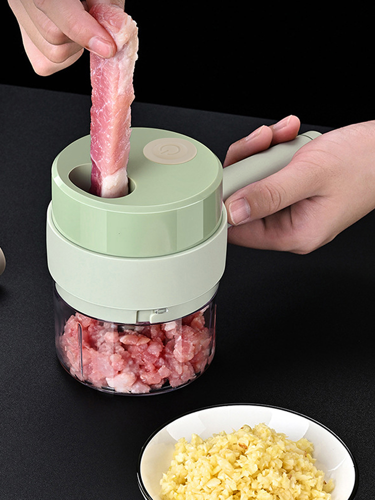 Ikoopy Portable Vegetables Mincer Electric Vegetable Cutter Set