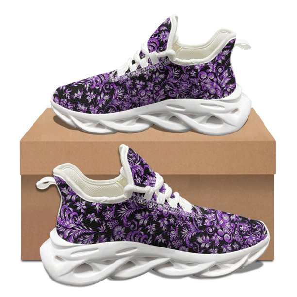 Zapatillas de deporte casuales de verano para mujer con estampado de arte barroco, calzado deportivo clásico para exteriores, calzado casual cómodo y transpirable