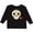AB-Black, variant on Día de los Muertos Skull with Flower Boys or Girls Long Sleeve Toddler T-Shirt