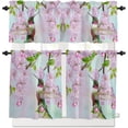 thumbnail image 2 of Kitchen Curtains Valances, Flower Bird Plant Spring Summer Fall Floral Short Rod Pocket Valances for Windows for Bedroom, Bathroom, 1 Panel, 42" W x 12" L, 2 of 6