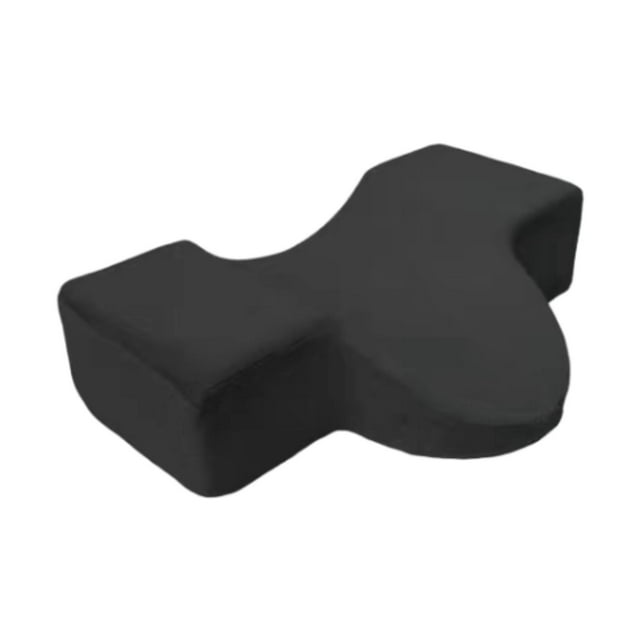 Almohada de espuma viscoelástica para extensión de pestañas, almohada para el cuello para recortar y maquillar las cejas negro
