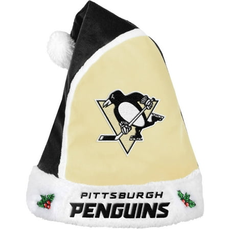 Forever Collectibles NHL 2015 Santa Hat, Pittsburgh Penguins