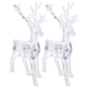 thumbnail image 1 of Decoraciones navideñas de alce, modelo de alce acrílico transparente, adornos, decoración de alce acrílico, 2 uds., 1 of 8