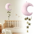 thumbnail image 2 of Uanit Wall Backdrop Children Room Hanging Moon Stars Stuffed Decor for Boy Girls Baby Room Decoration Good Night Nursery Wall Decor Home House Bedroom Design, 2 of 9