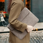 PEONAVET Computer Storage Computer Storage Multi Functional Laptop Bag with Computer Stand Leather Cover 14.1-15.4 Inches Universal Sturdy and Not Afraid Of Scratches Waterproofs Computer Bag