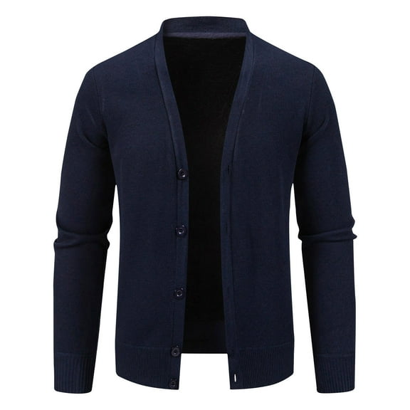 biudgviw Mens Cardigan Sweaters Casual Long Sleeve Buttons Knit Shirts Slim Open Front Jackets Sweater Fall Fashion Outfits