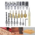 thumbnail image 1 of 23 piezas de brocas de avellanado para carpintería profesion, 7 piezas de brocas de para avellanado, 8 piezas de de enchufes de, 1 of 8