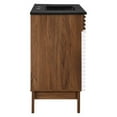 thumbnail image 3 of Modway Render 36" MDF and Particleboard Bathroom Vanity in White/Walnut/Black, 3 of 4