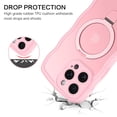 thumbnail image 2 of Funda Magnética BENTOBEN para iPhone 16 Pro 6.3" con Soporte Plegable Rosa, 2 of 8