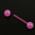 thumbnail image 4 of CHOK 7Pcs Body Piercing Jewelry Luminous Glow Acrylic Tongue Rings Nose Barbell Bars, 4 of 6