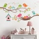 thumbnail image 2 of Ramas, pájaros, casitas, nidos de pájaros, vinilos decorativos, habitaciones infantiles, decoración de estudio, vinilos decorativos, un conjunto Rojo Verde, 2 of 5