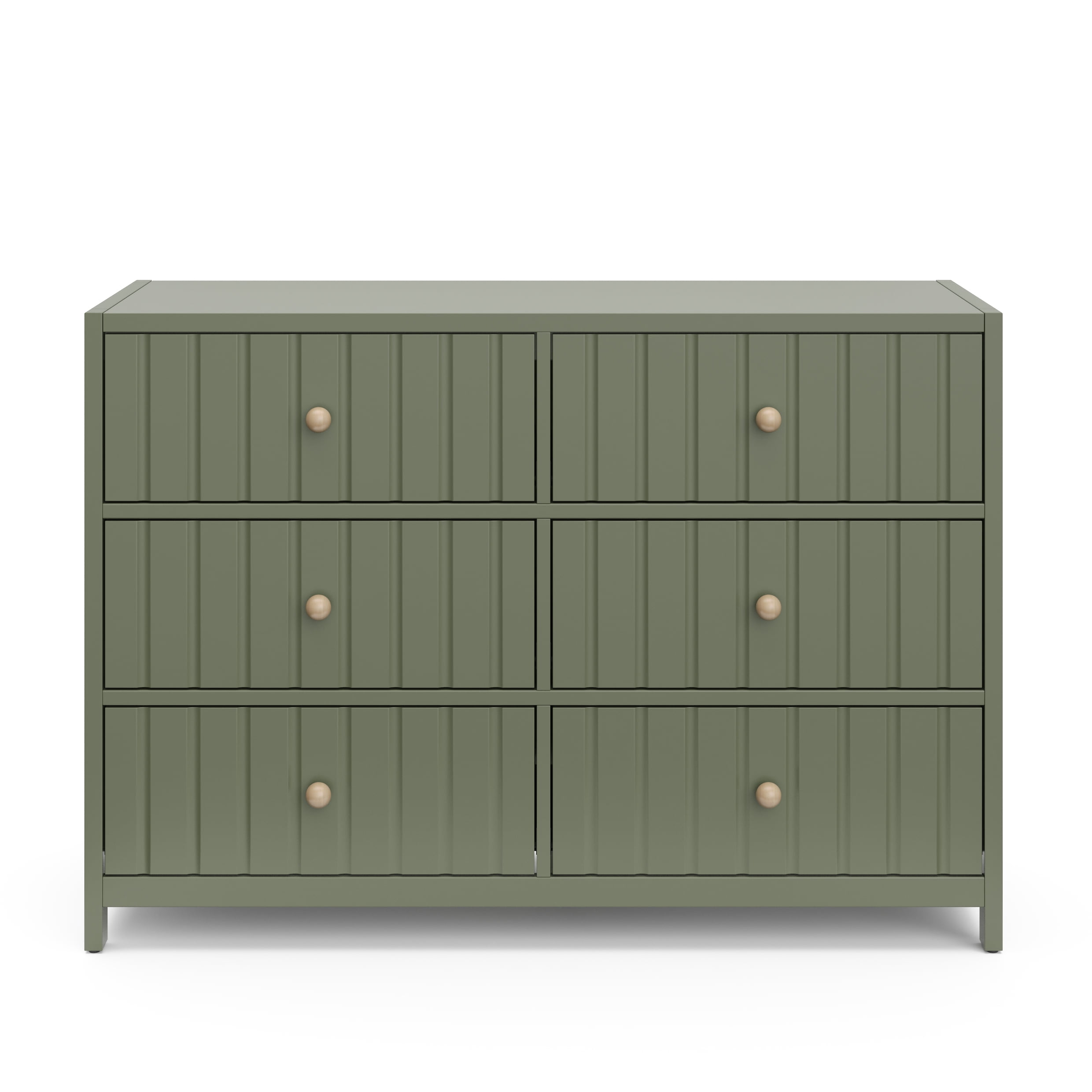 Graco Teddi 6 Drawer Nursery Double Dresser, Olive