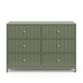 thumbnail image 4 of Graco Teddi 6 Drawer Nursery Double Dresser, Olive, 4 of 12