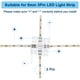 thumbnail image 4 of Uxcell Paquete de 10 conectores en forma de X de 3 pines de 8 mm para luces LED de tira 5050 2835 Iluminación DIY [Blanco], 4 of 6