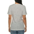 thumbnail image 4 of Man On Boat Graphic Design Ring Spun Combed Cotton Short Sleeve Deluxe Jersey T-Shirt - Heather Grey XL, 4 of 4