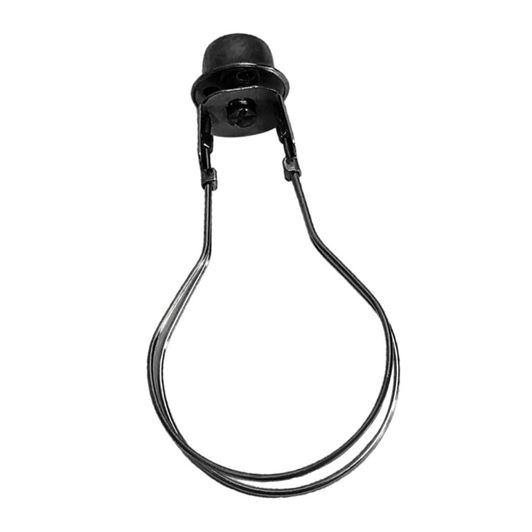 Lamp Shade Light Bulb Clip Adapter with Shade Attaching Finial Top