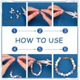 thumbnail image 4 of 12 extensores de pulsera chapados en oro de 18 quilates, 3 colores. Extensor de collar con cierre plegable. Cierres plegables para pulseras y otros artículos., 4 of 6