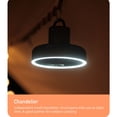 thumbnail image 6 of JVMU 3 in 1 Portable Tent Ceiling Fan Light USB Rechargeable Hanging Vertical Camping Tripod Fan, Gray, 6 of 14