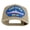 Khaki, variant on USS Iowa BB 61 Blue Patched Solid Cotton Twill 5 panel Mesh Back Cap - White OSFM