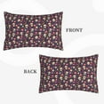 thumbnail image 2 of Pofeuu Skull flower leaf colorful Print Polyester Microfiber Plush Pillowcases, Super Soft and Cozy Pillow Case Covers with Envelop Closure（Pillow core not included）-16"x24", 2 of 6
