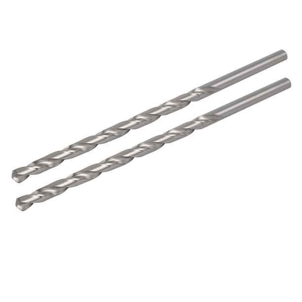 Broca de espiral de 10 mm de diámetro y 250 mm de largo, vástago redondo recto, herramienta de perforación, 2 piezas