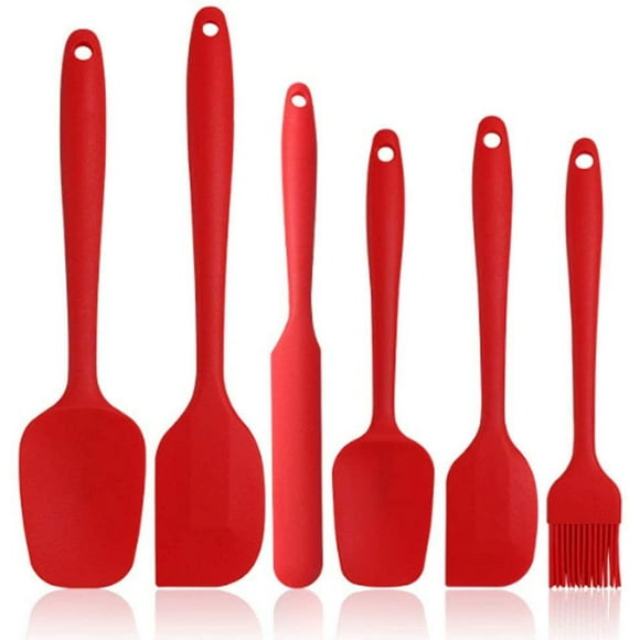 6-Piece Silicone Spatula Set, Non-Stick Rubber Spatulas
