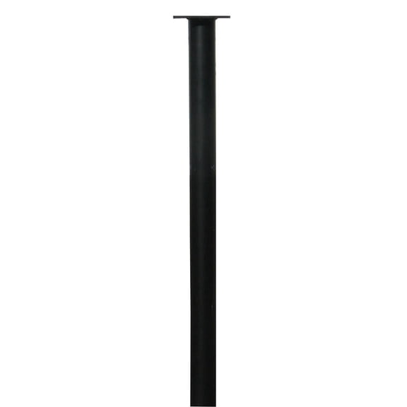 The Hanford Single Mailbox Post, Black - 60 x 8 x 3 in.