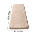 thumbnail image 2 of Extra Large Coral Fleece Bath Mat, Soft Shaggy Absorbent Bathroom Rug with Non-Slip Latex Backing, Quick-Dry Machine-Washable Floor Carpet for Tub, Shower, Vanity, or Bedroom, 47in, Khaki, 2 of 8