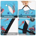 thumbnail image 6 of Monster Cartoon Truck Blue Pattern Teens Toddler Nap Mat with Pillow, Sleeping Mat Bag for Preschool Daycare 59"x22", 6 of 6