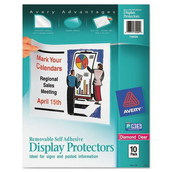 1PK Top-load Display Sheet Protectors, Letter, 10-pack